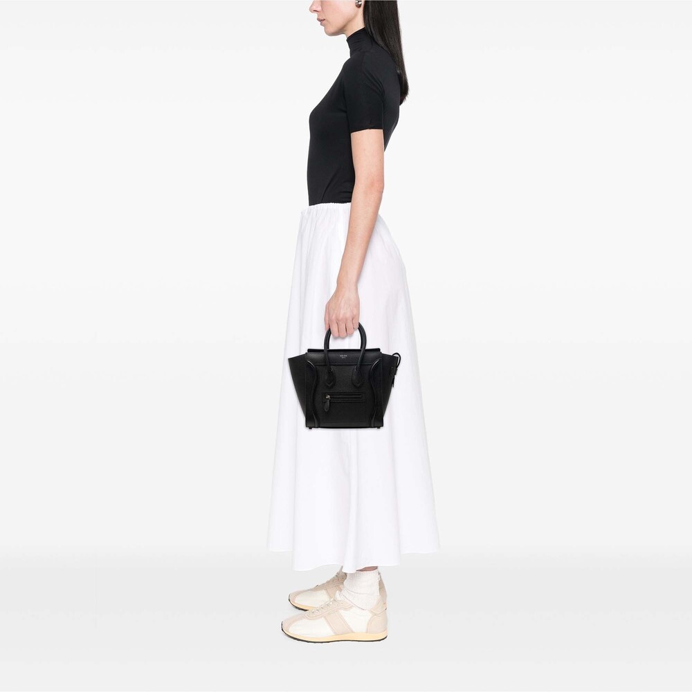 Pre-Loved Celine Micro Drummed Calfskin Luggage Tote - Picture 7 of 8